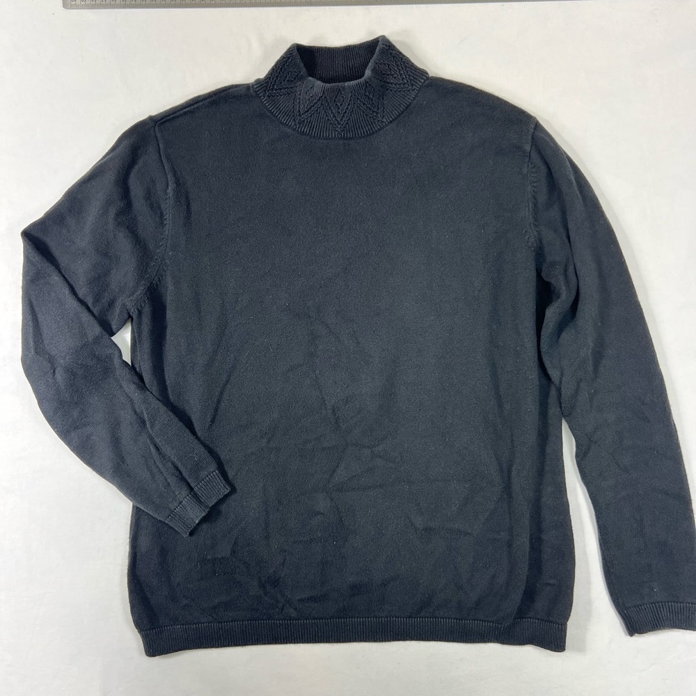 Women’s Proportion Petite Conrad C Black Mockneck Sweater Size Small